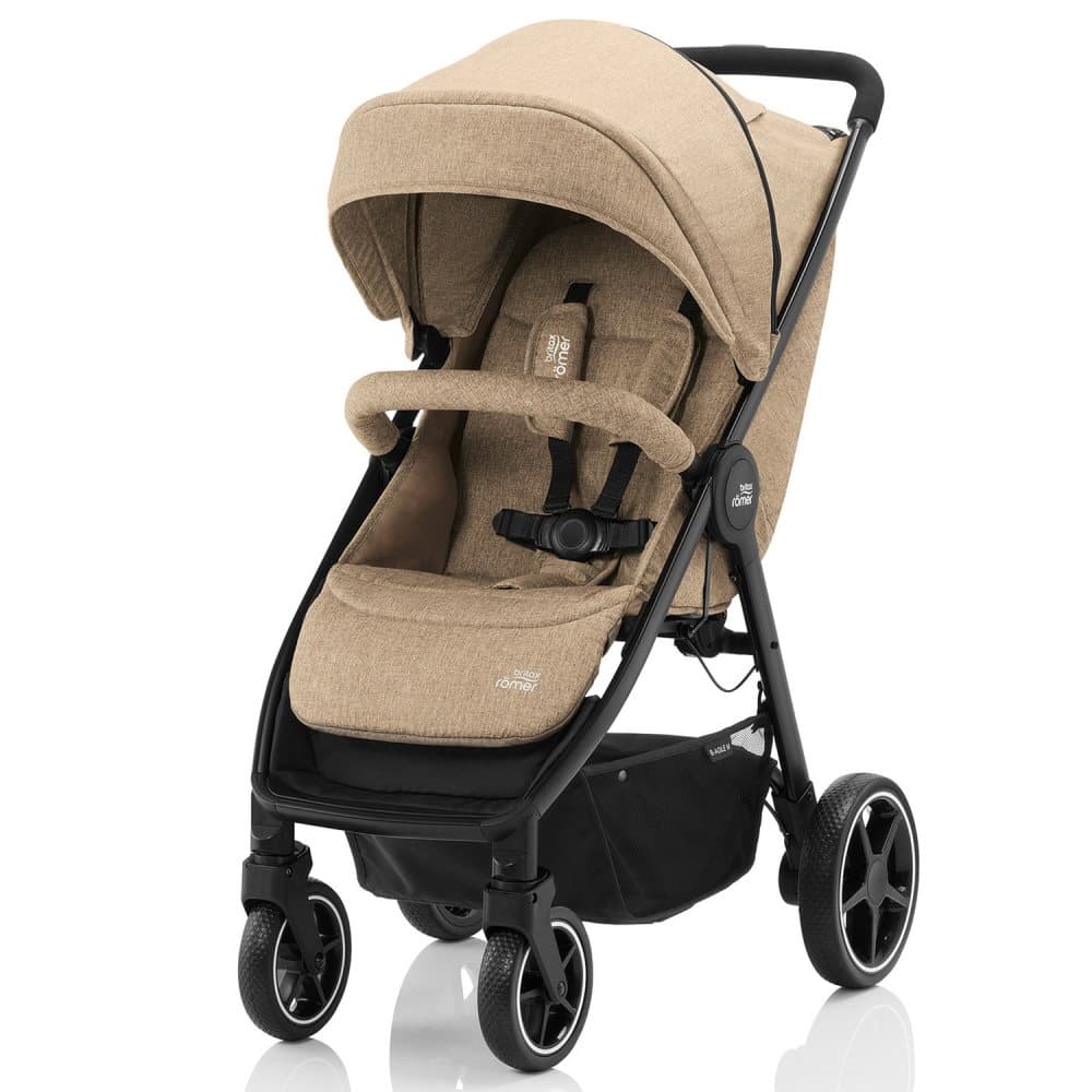 Britax, B-Agile M Klapvogn Linned Beige