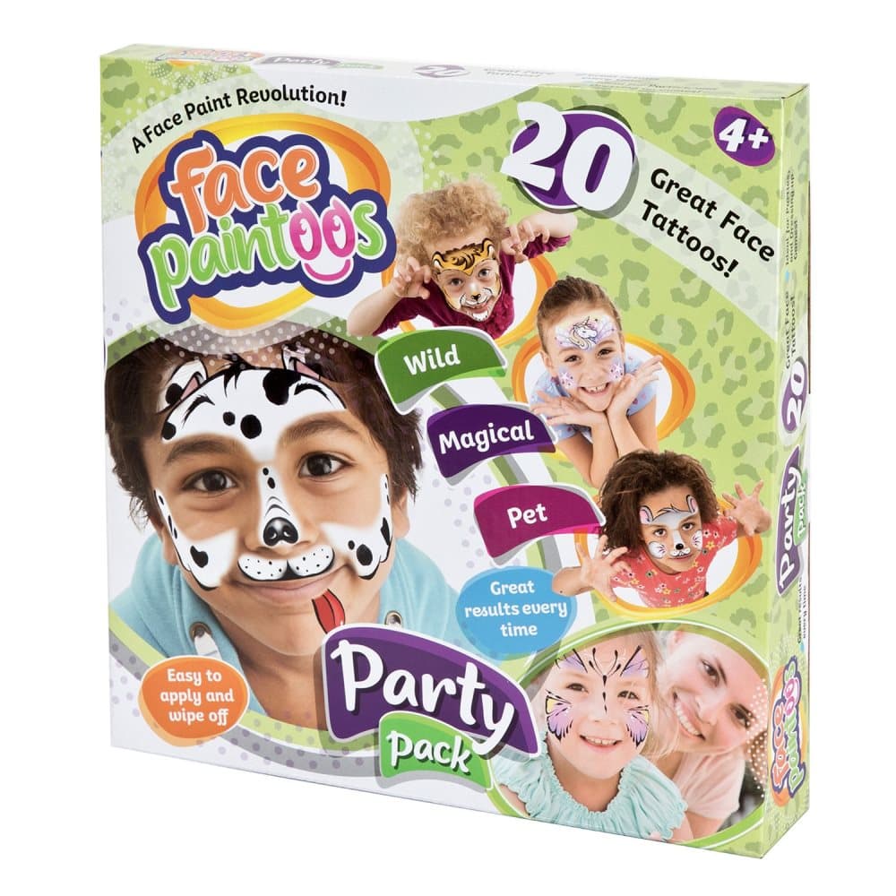 Play, Face Paint Tattoos, Party Pack