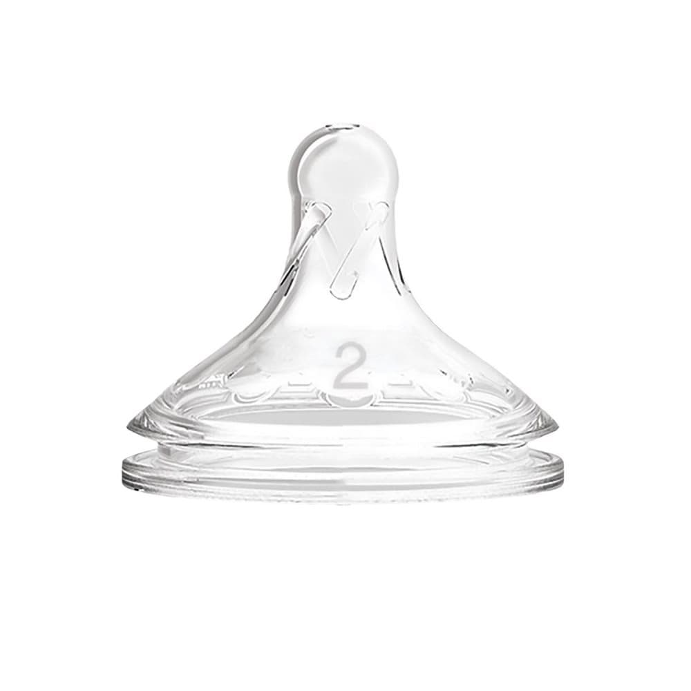 DrBrown, Options+ Wide-Neck Silicone Nipple Level 2 ,2-p