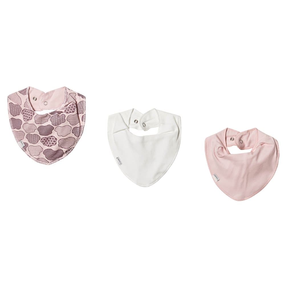 Fixoni, Infinity Bib 3-pc Pack - Oekotex Soft Rose