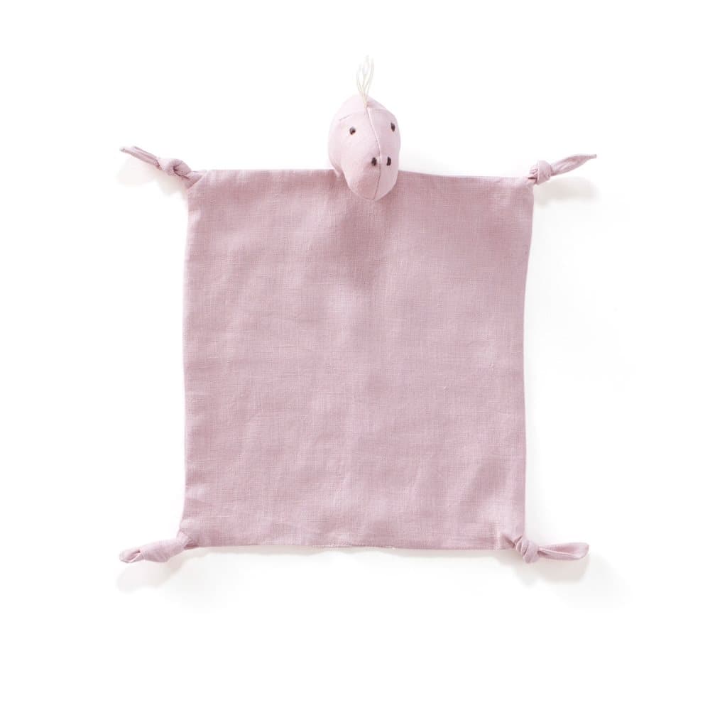 Kids Concept, Linen Blanket Dino, Pink