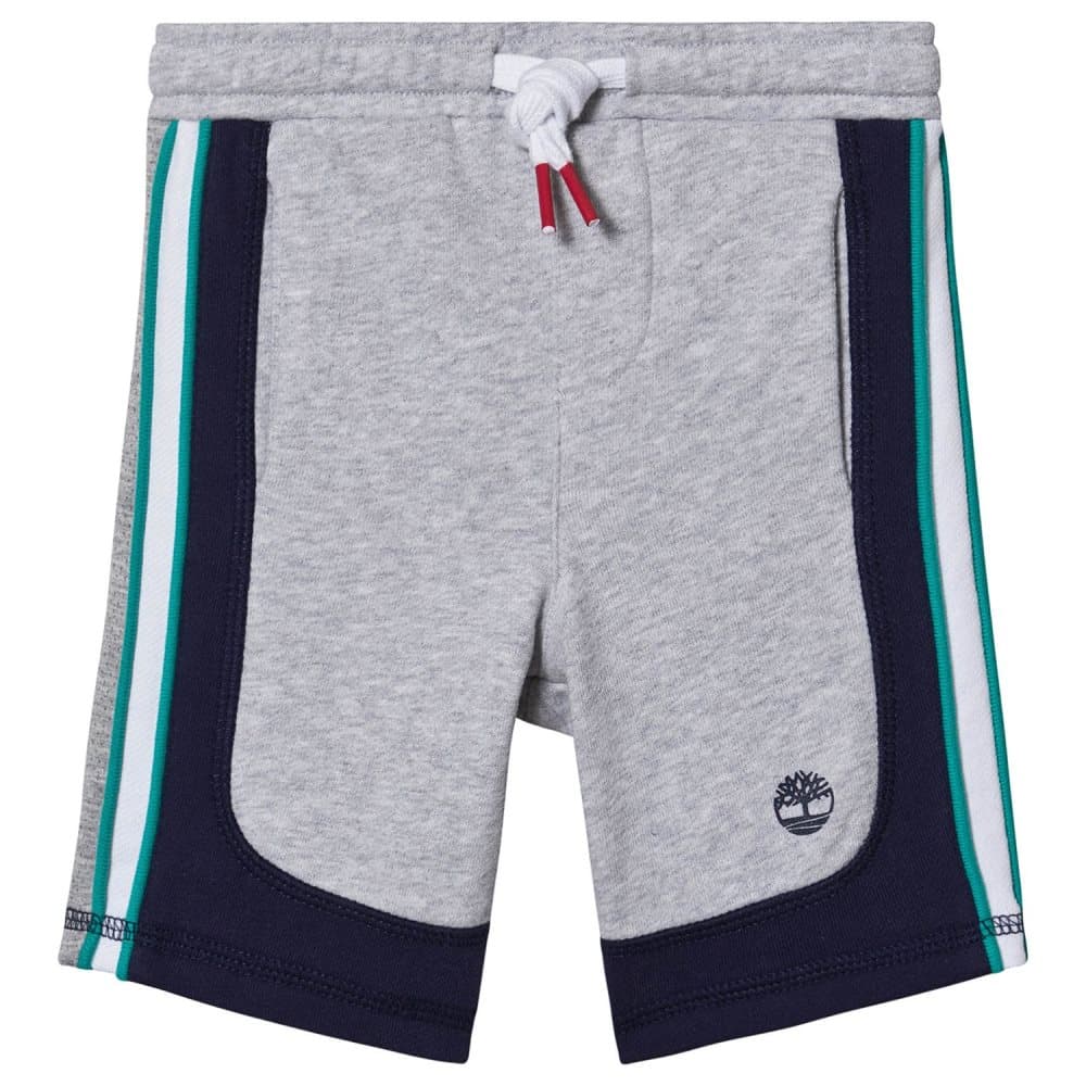 Timberland, Grey Contrast Stripe Small Tree Logo Sweat Shorts
