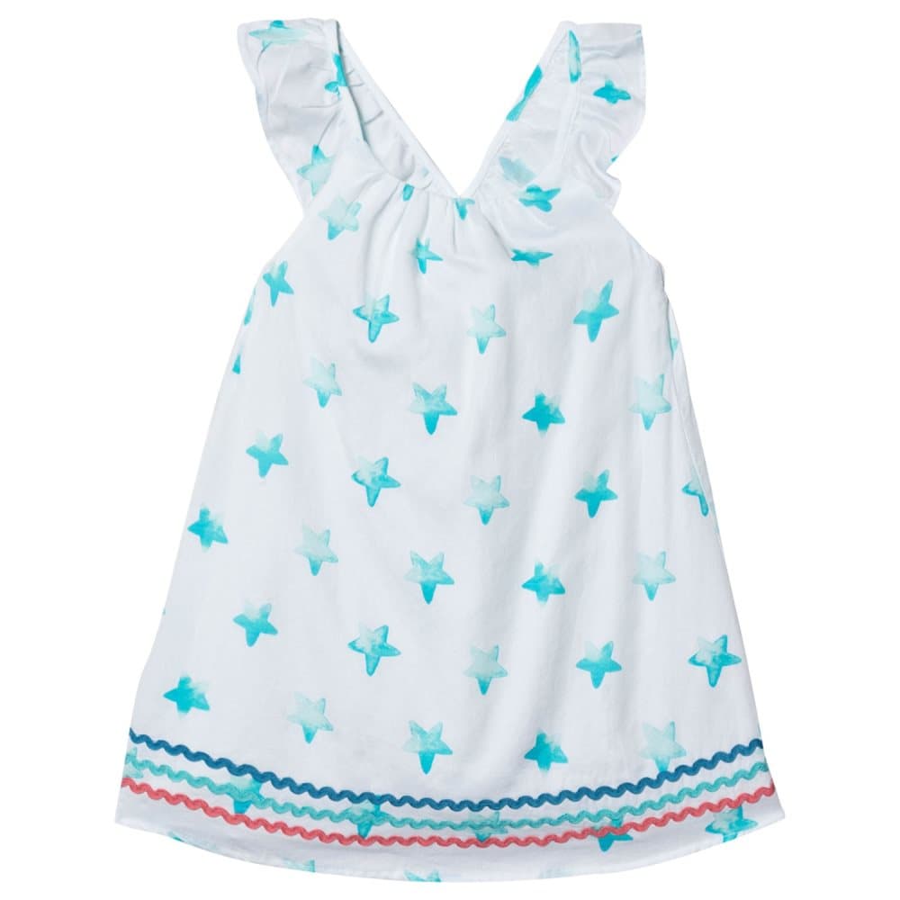 Hatley, Painted Stars Kjole Hvid