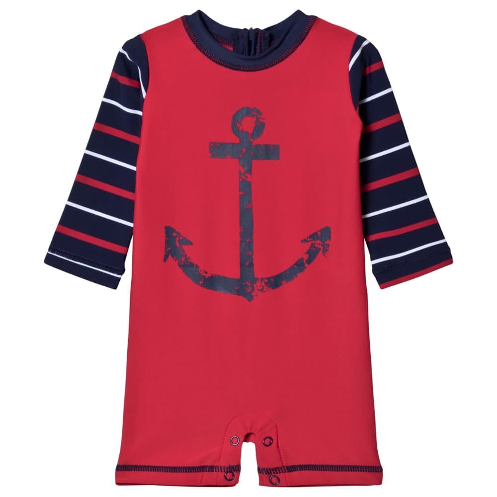 Hatley, Nautical Anchor Udslæt Beskyttelse I Ét Stykke Rød