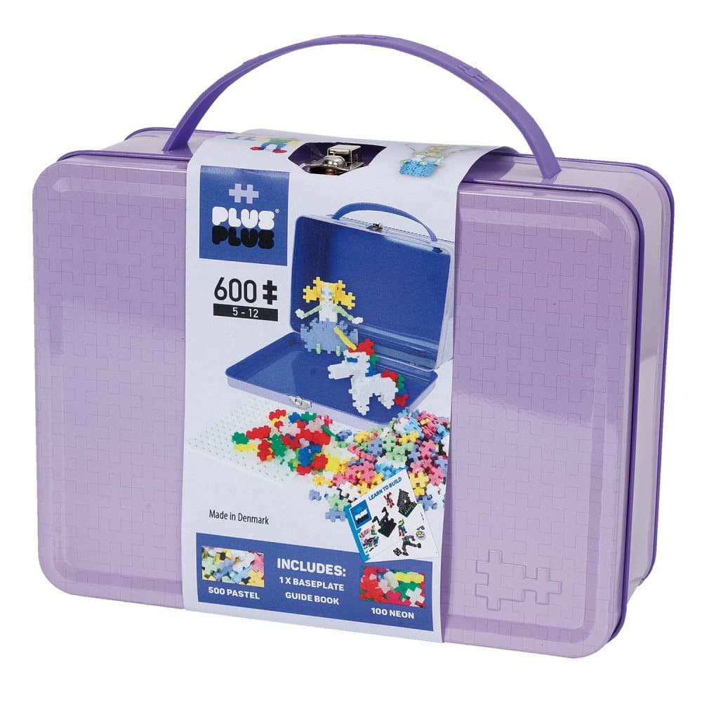 Plus-Plus® Pastel Metal Suitcase, 600 pcs