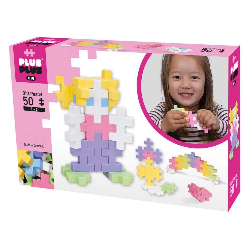 Plus-Plus® BIG Pastel Mix, 50 pcs