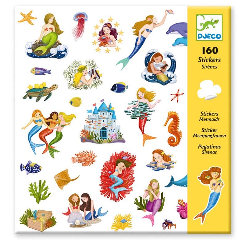 Djeco 160 Stickers - Mermaid