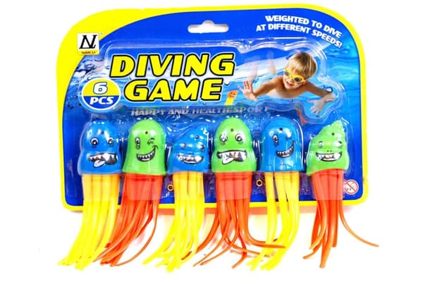 Diving octopuses 6 pcs