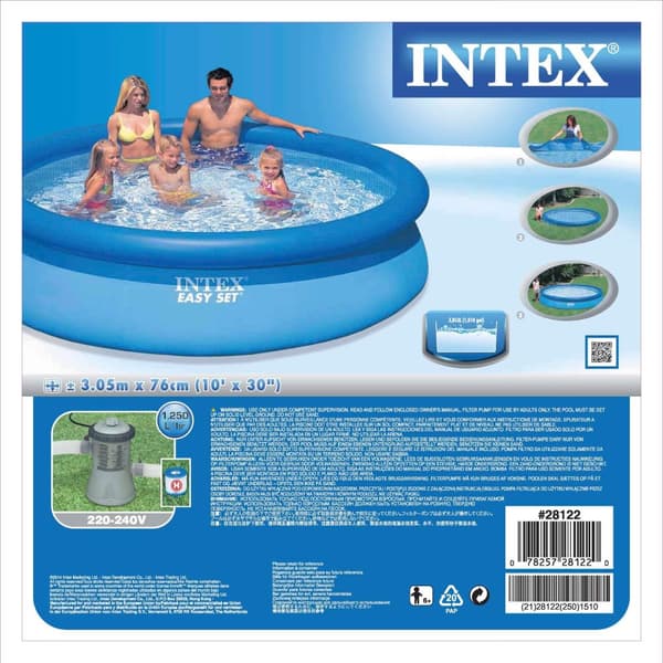 INTEX Easy Set Pool Set 305 x 76 cm, 3853 liter