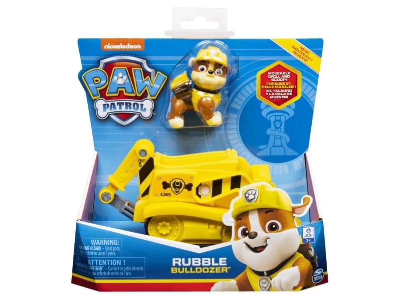 PAW Patrol Basic Vehicle - Rubble, Svart, Gul, 3 År, Pojke/flicka, Paw Patrol, Rubble, Kina
