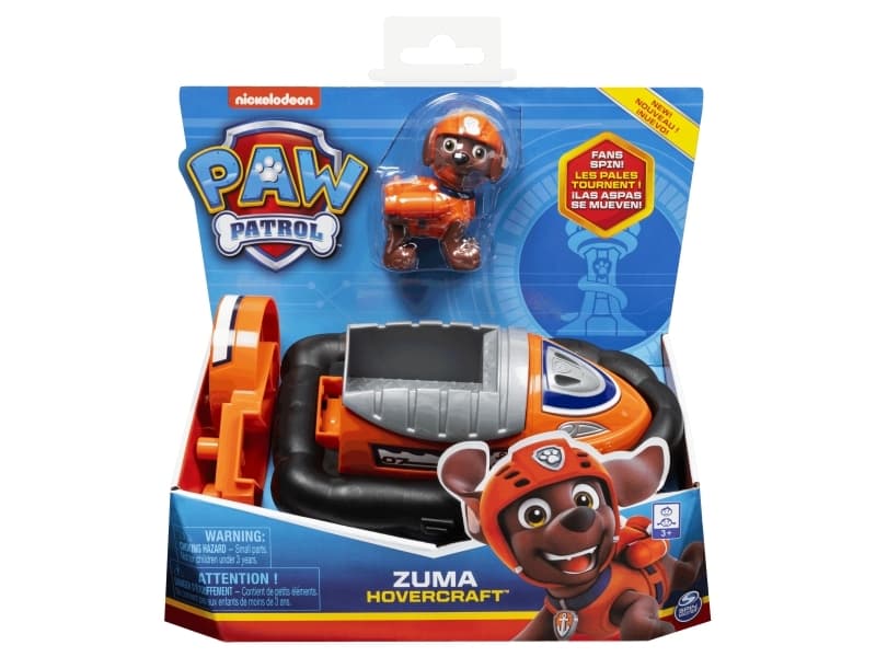 PAW Patrol Basic Vehicle - Zuma, Svart, Blå, Grå, Orange, 3 År, Pojke/flicka, Paw Patrol, Zuma, Kina