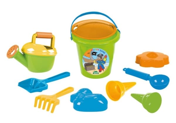 Lena Happy Sand Boys II 10 pcs, Sand toy set, 1 år, Flerfarget