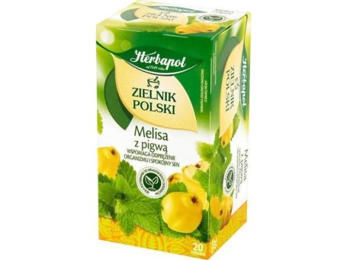 Bild av HERBAPOL Tea herbapol Polish herbarium lemon balm with quince 20/p