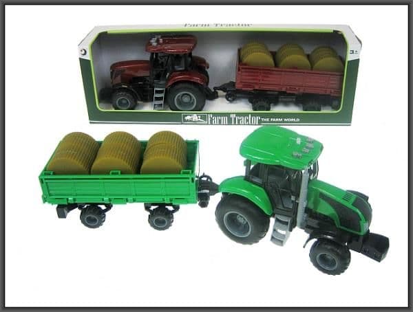 Hipo Tractor trailer hay 48cm with sound in box (HFT05)