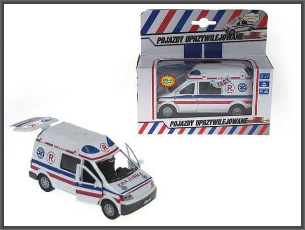 Hipo Ambulance Van light sound in box 14cm (HKG076)
