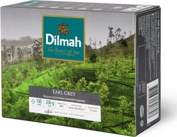 Staples DILMAH Earl gray tea without pendant, pack of 100