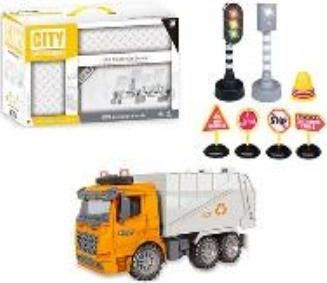 Bild av Icom Garbage truck with accessories, white and orange