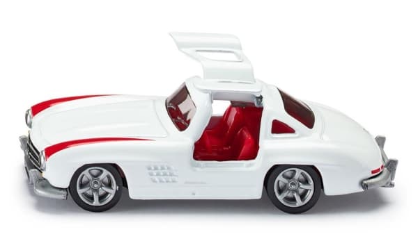 Siku Mercedes-Benz 300 SL, Rød, Hvit, Sportsbil, Metall, Gummi, Mercedes-Benz 300 SL