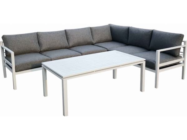 Bello Giardino garden corner Alluminio Grande white, 5 elements (28603600)