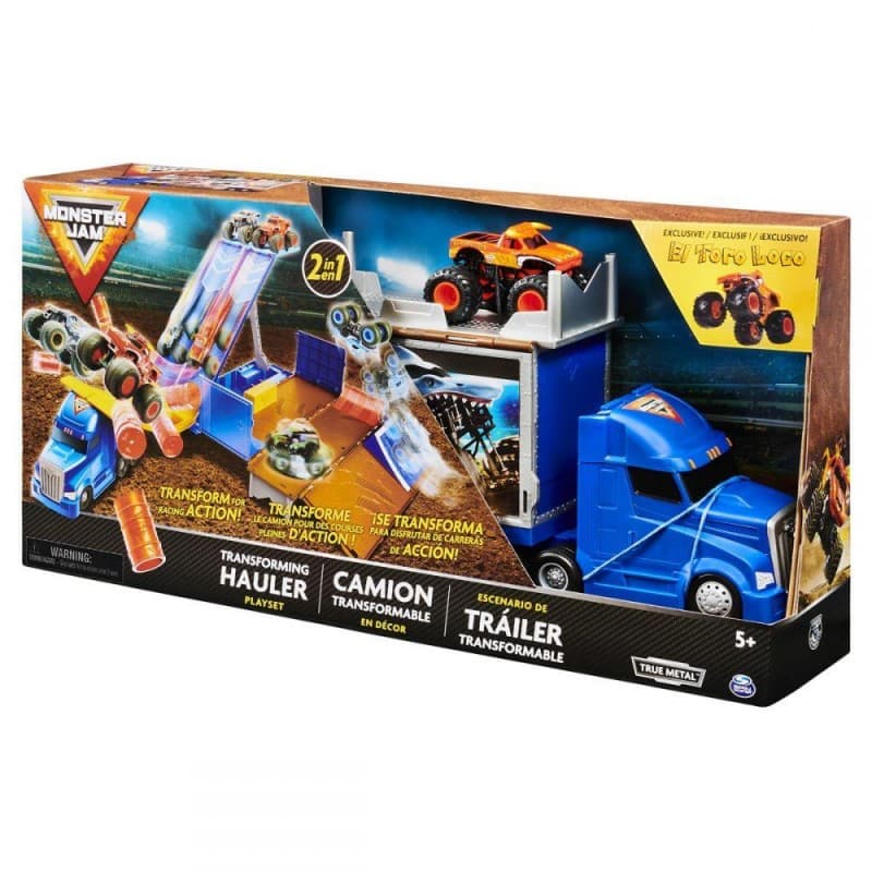 Monster Jam Transforming Hauler Playset 1:64