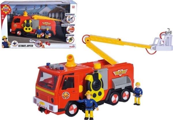 Dickie Fireman Sam Jupiter mega Deluxe with 2 figures