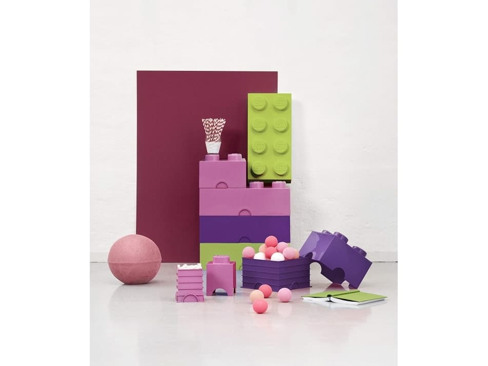 LEGO Storage Brick 4 - Förvaringsbox - mellanrosa
