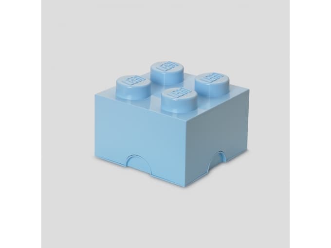 LEGO Storage Brick 4 - Förvaringsbox - ljust marinblå