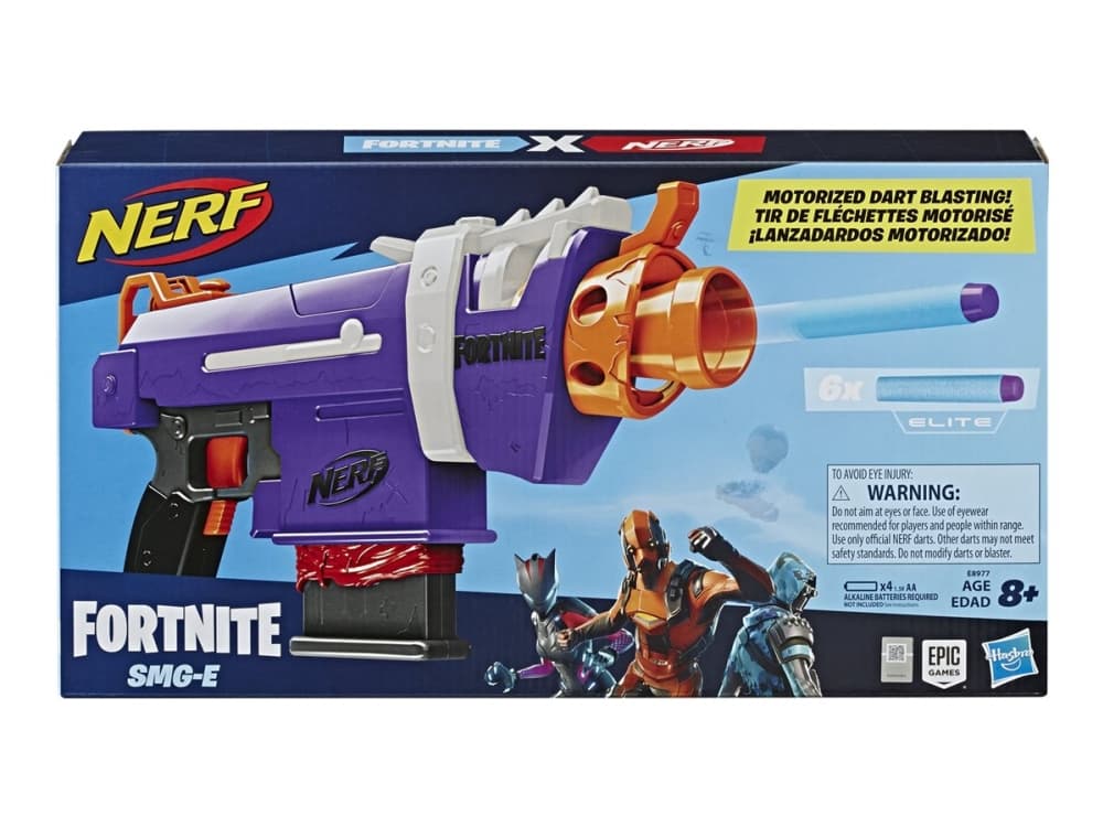 NERF - Fortnite SMG-E Blaster - 6 darts