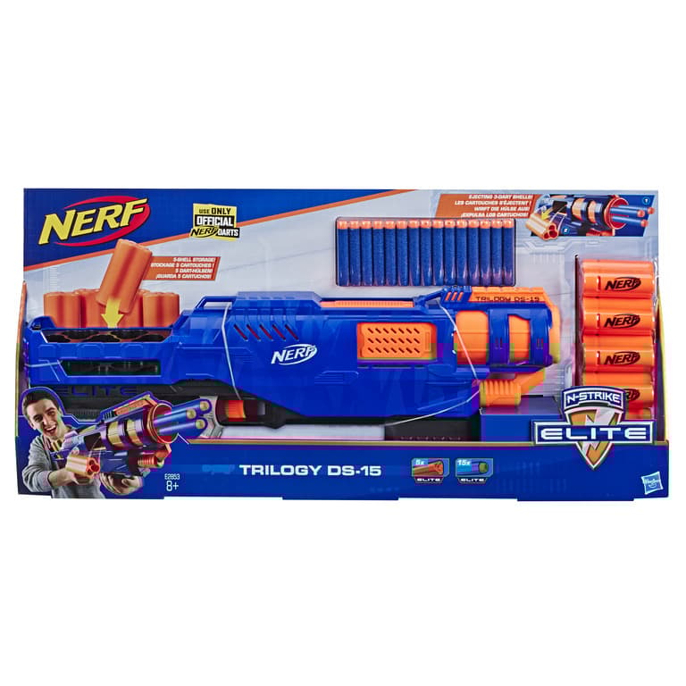 Nerf Elite Trilogy DS 15 Blaster Leikkipyssy