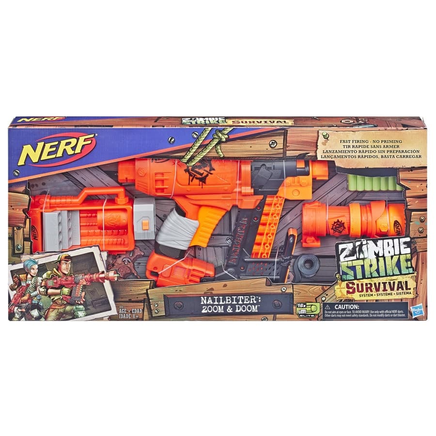 NERF Zombie Nailbiter Zoom and Doom