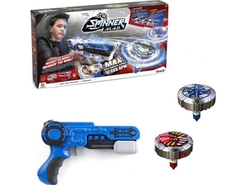 Silverit Dual Shot Blaster Hurricane Spinner Launcher