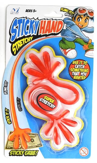 Sticky Hand 30 cm Röd
