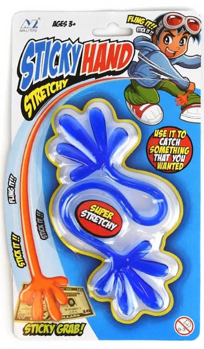 Sticky Hand 30 cm Blå