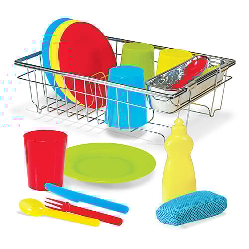 Ruokailuvälineet & tiskiteline, 24 osaa, Melissa & Doug