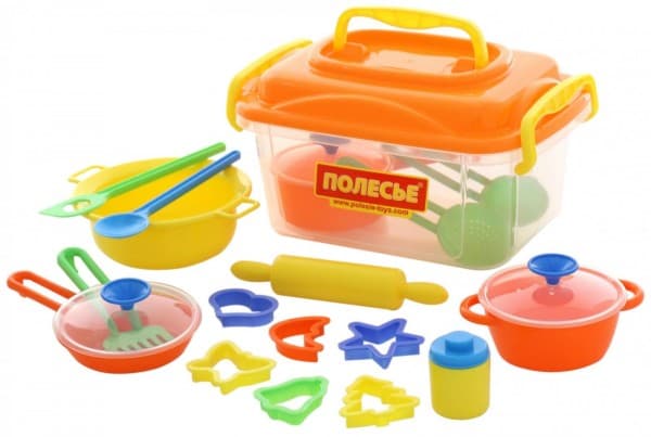 Polesie Polesie 56634 A set of 20el dishes in a box - 56634 POLESIE