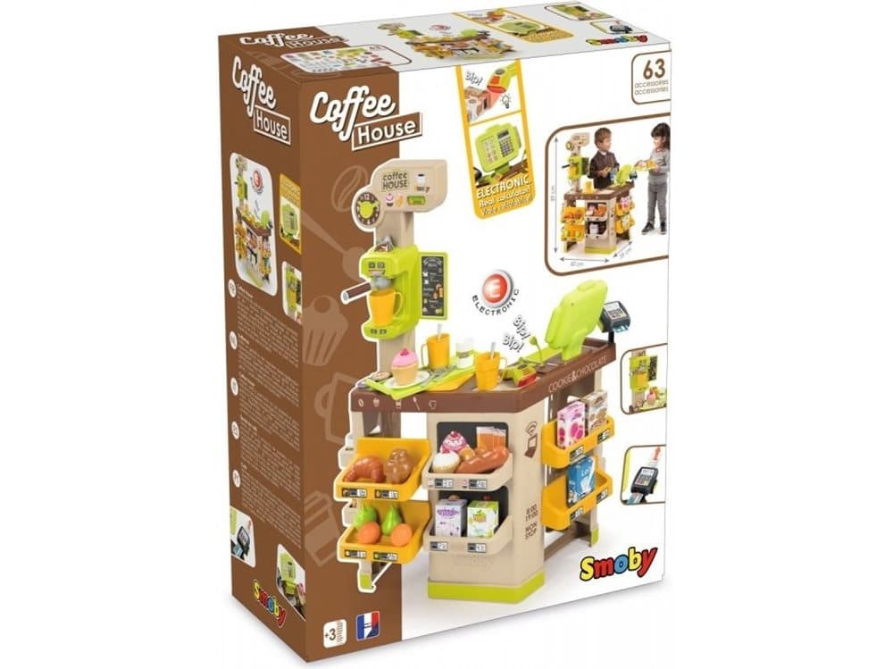 Smoby Coffee House, Kök och mat, Leksakssats, 3 År, 6 År, Multifärg, Frankrike