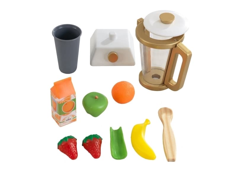 KidKraft Modern Metallics Smoothie Set, Not for children under 36 months, 155 mm, 115 mm, 203 mm, Låda