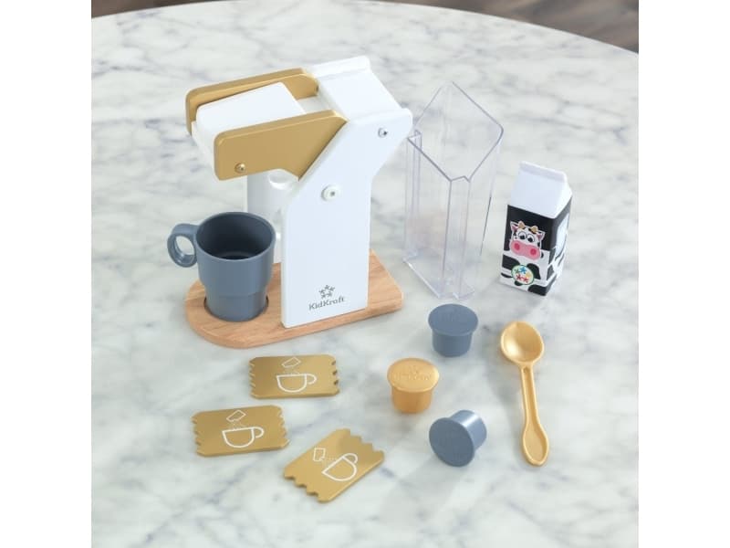 KidKraft Modern Metallics Coffee Set, Not for children under 36 months, 166 mm, 86 mm, 187 mm, Låda