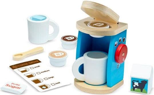 Melissa & Doug Wooden coffee machine with accessories (19842 MELISSA)