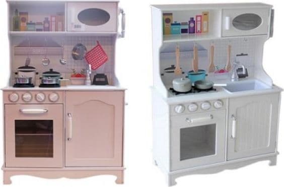 Norimpex Retro wooden kitchen with a telephone (NO-1001615)