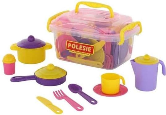 A set of dishes "Nastka" for 6 people - 38 pcs. (container)
