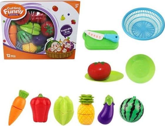 Askato Fruit and vegetables, plastic, in a box with velcro.