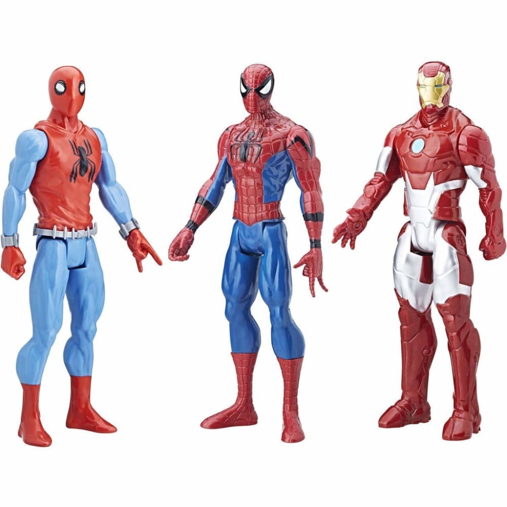 3-pack Spider-Man Spider-Man Iron Man Titan Hero Series-figurer