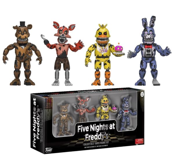 Five Nights at Freddy's: Four Pack 6cm Figures - Nightmare Edition Vinyls
