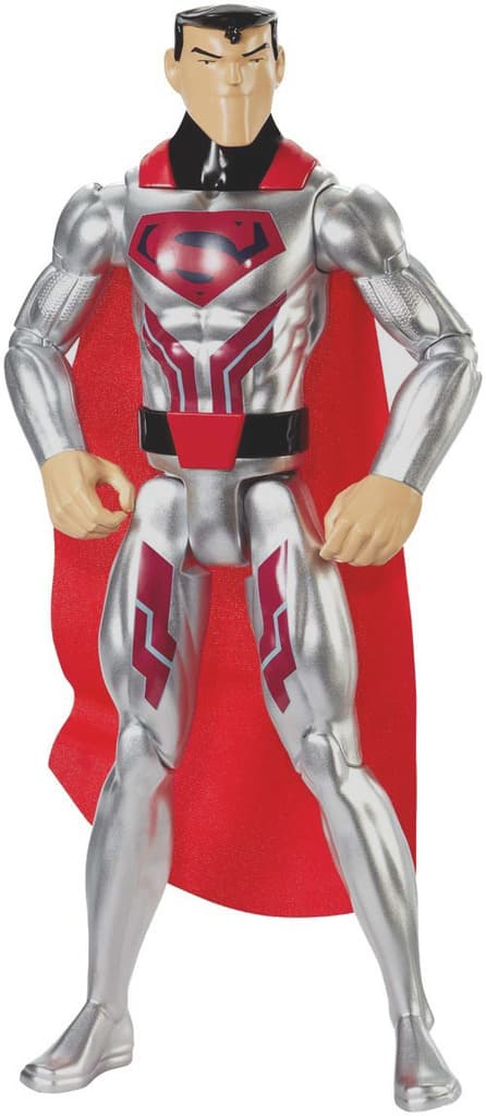 DC Comics Justice League Superman Stålmannen Steel Suit Actionfigur 30cm