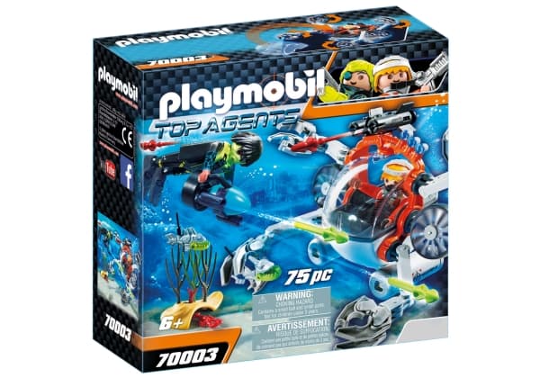Playmobil Top Agents SPY TEAM Sub Bot, Action/ Eventyr, 6 år, Gutt, Flerfarget, Innendørs, Mennesker