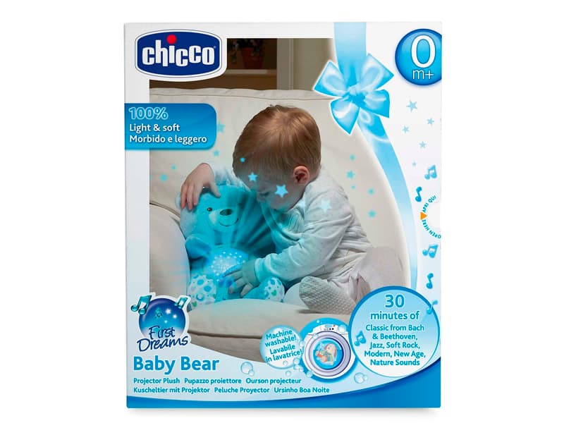 Chicco Baby Bear, Lekebjørn, Blå, AAA, 527 mm, 222 mm, 654 mm