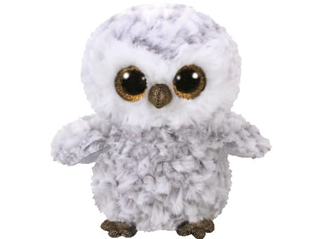 TY Owlette, Leksaksuggla, Grå, Vit, Plysch, 3 År, Beanie Boo, Uggla
