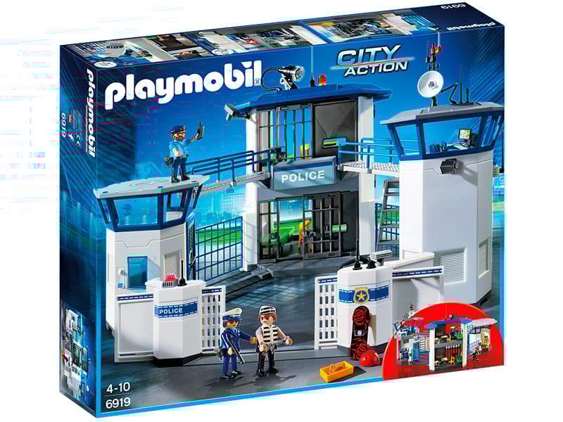 Playmobil City Action Police Headquarters with Prison, Action/äventyr, 5 År, Pojke/flicka, Blå, Grå, Multifärg, Vit, Police Headquarters with Prison,
