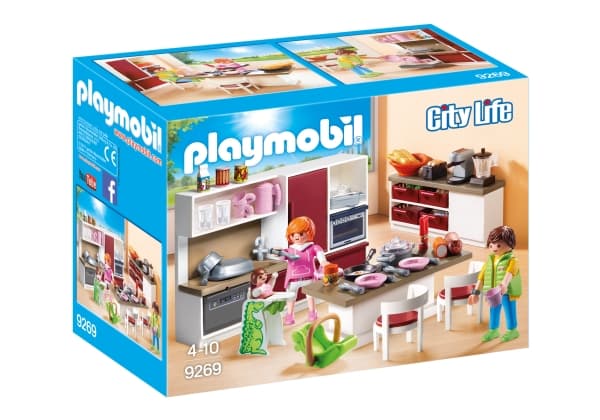 Playmobil City Life Kitchen, Gutt/Jente, Flerfarget, Not for children under 36 months